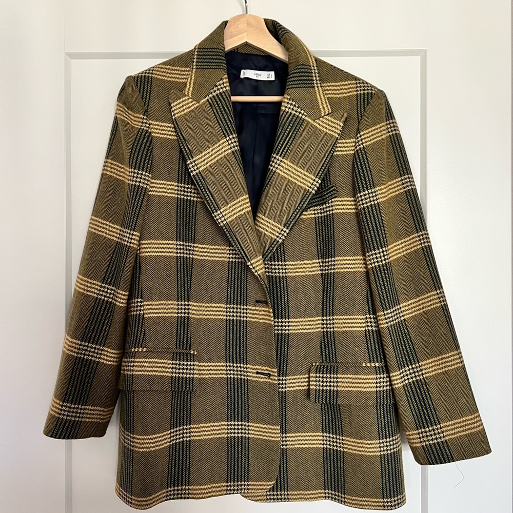 Mango Wool Oversized Blazer